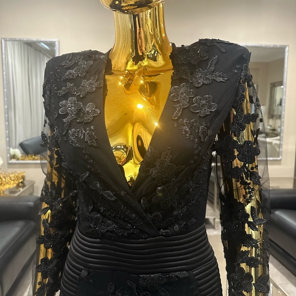 Zhivago Elegant Black Lace Jumpsuit - Picture 3 of 5